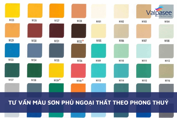 Tư vấn màu sơn phủ ngoại thất theo phong thuỷ.